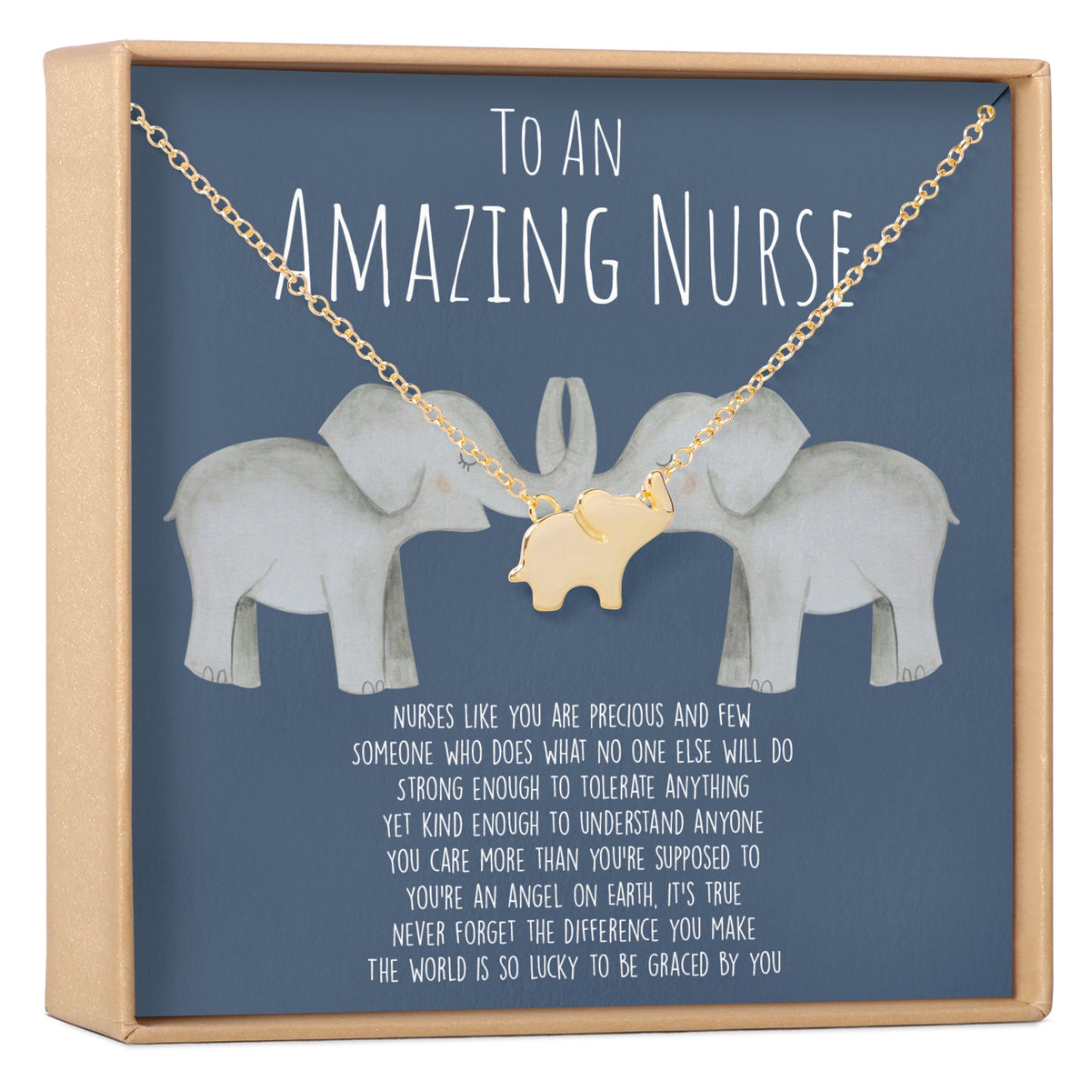 Nurse Elephant Pendant Necklace - Dear Ava