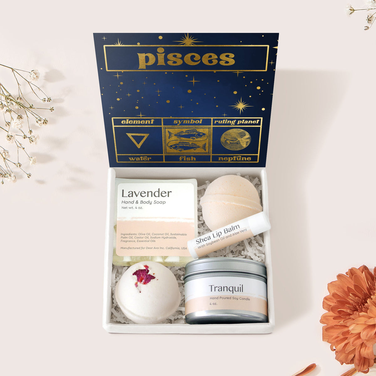 Pisces Zodiac Gift Box Set - Dear Ava