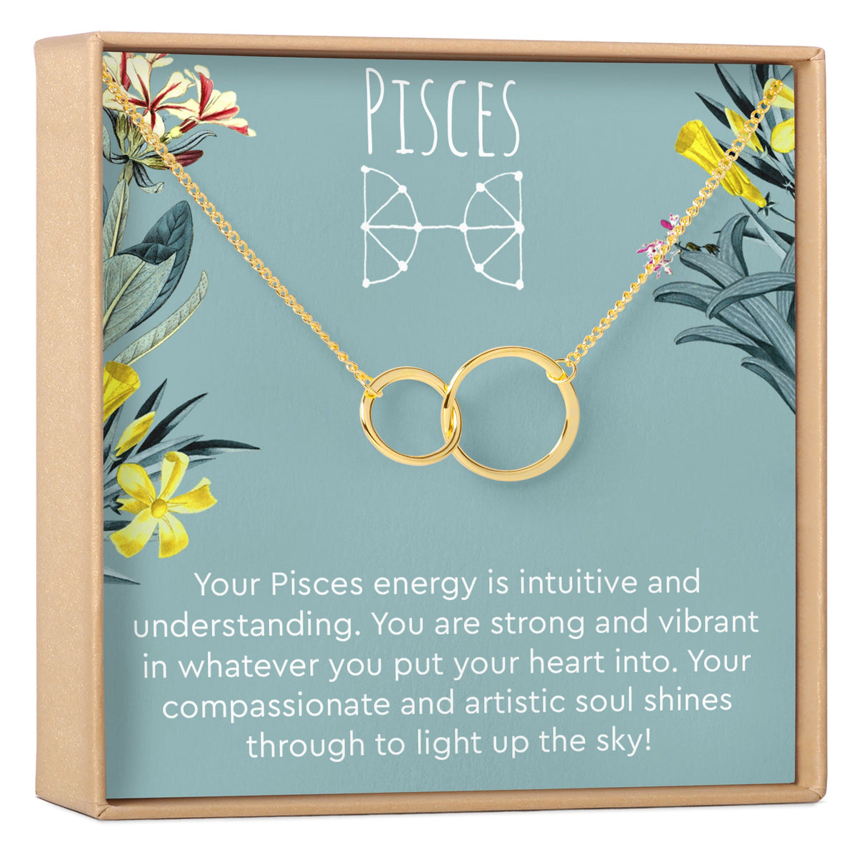 Pisces Zodiac Gift Necklace, Multiple Styles - Dear Ava