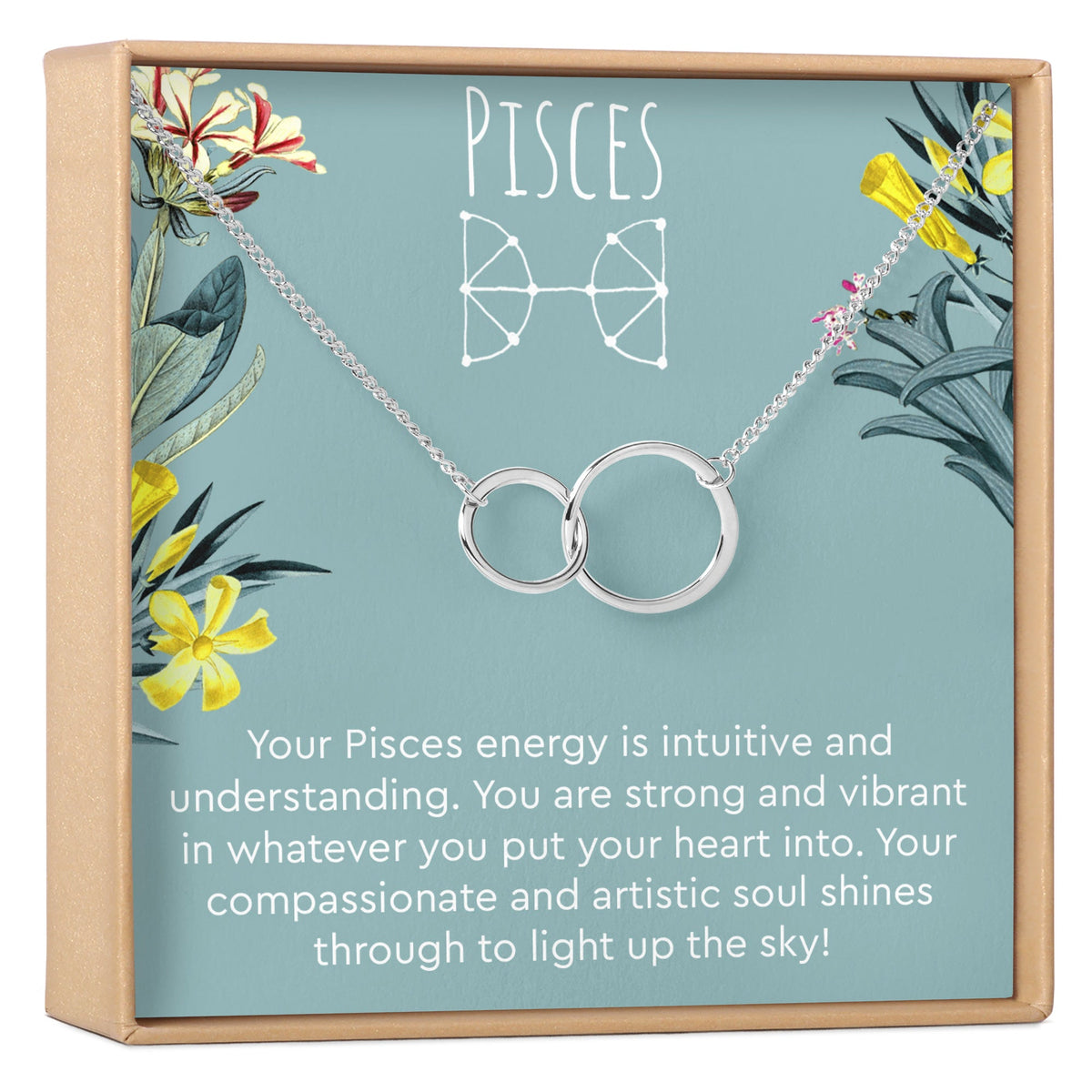 Pisces Zodiac Gift Necklace, Multiple Styles - Dear Ava