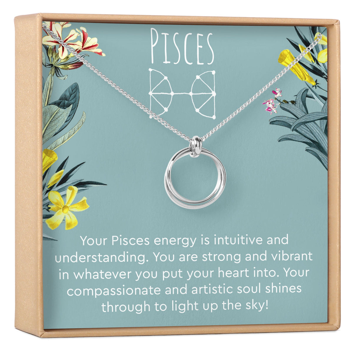 Pisces Zodiac Gift Necklace, Multiple Styles - Dear Ava