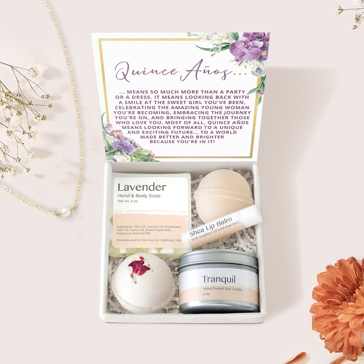 Quinceañera Spa Gift Box - Dear Ava