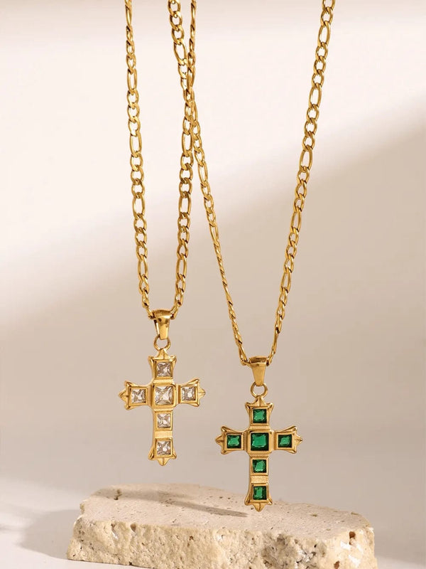 Radiant Grace Cross Necklace