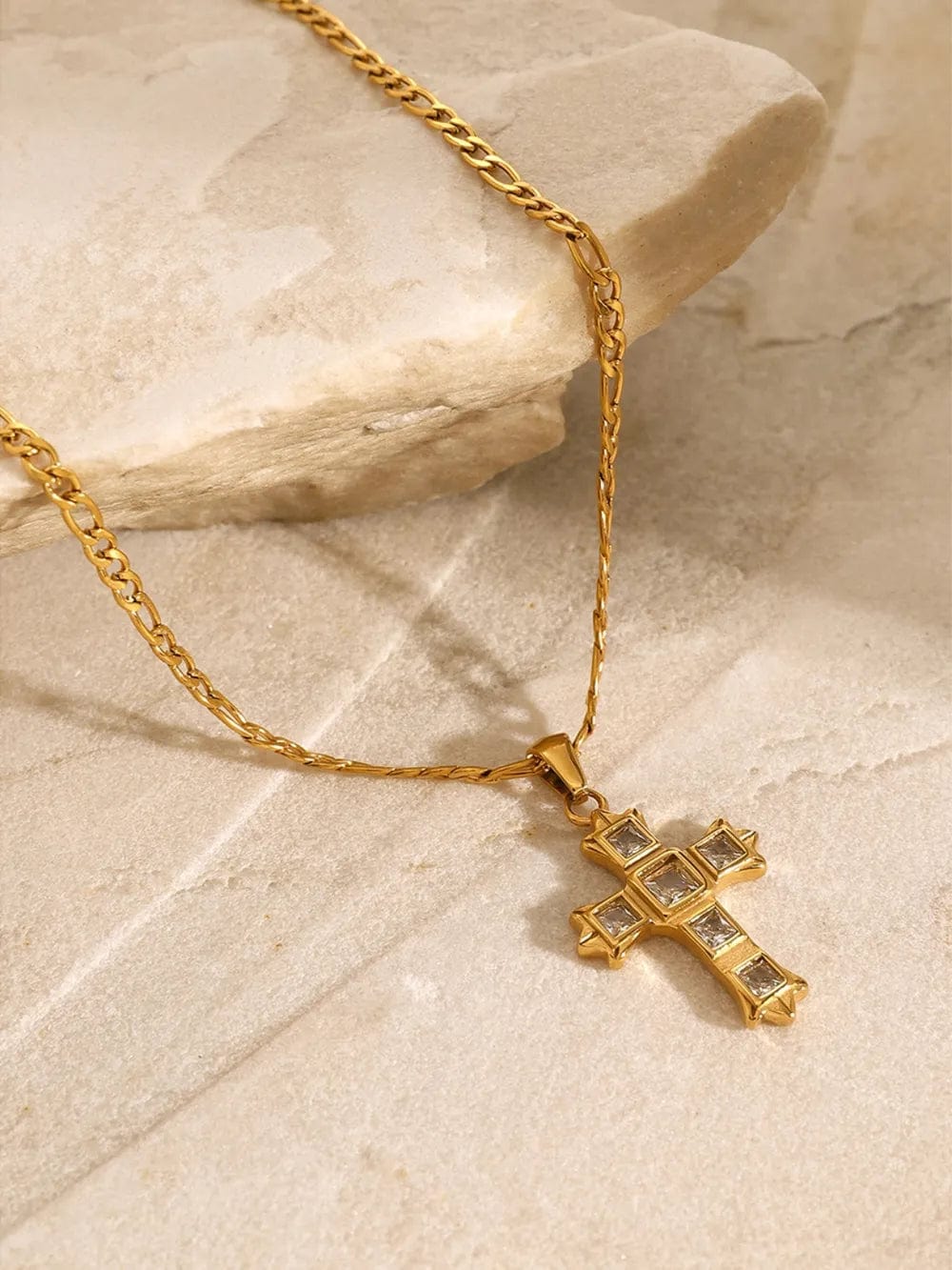 Radiant Grace Cross Necklace - Dear Ava
