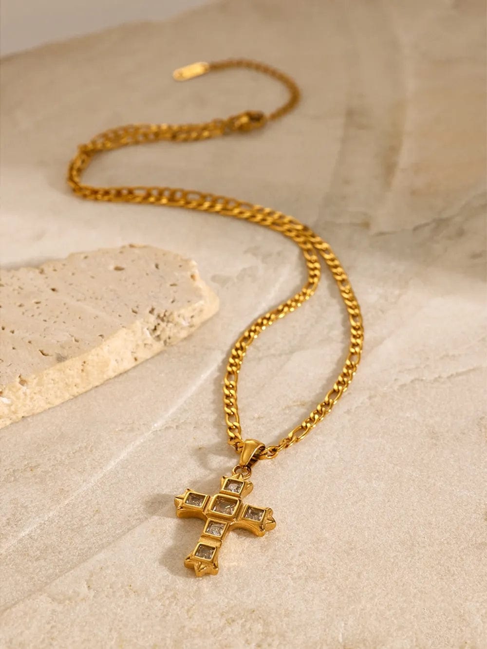 Radiant Grace Cross Necklace - Dear Ava