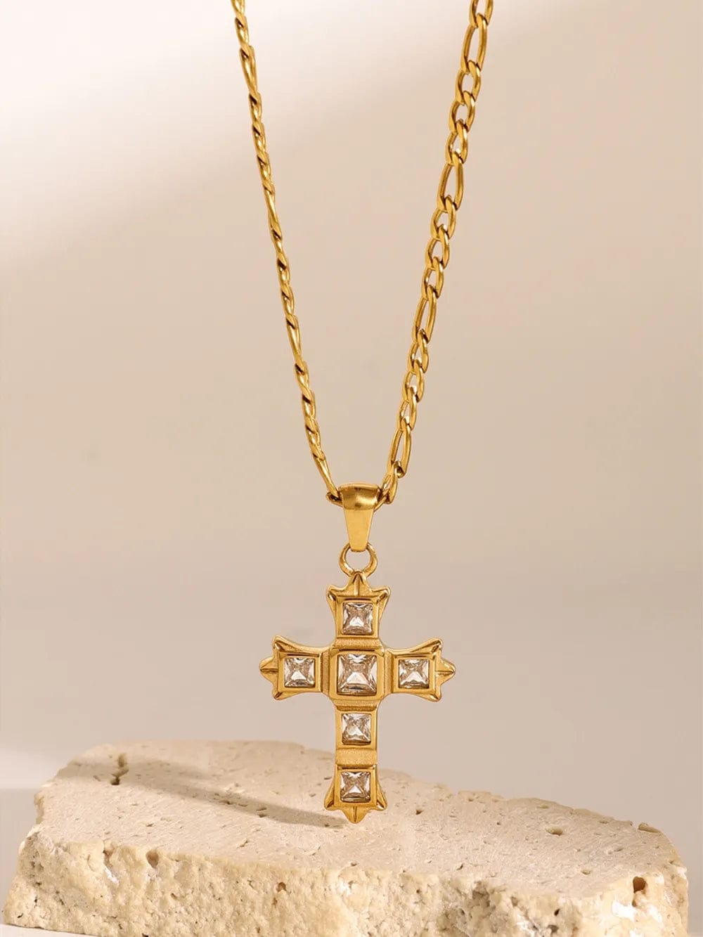 Radiant Grace Cross Necklace - Dear Ava