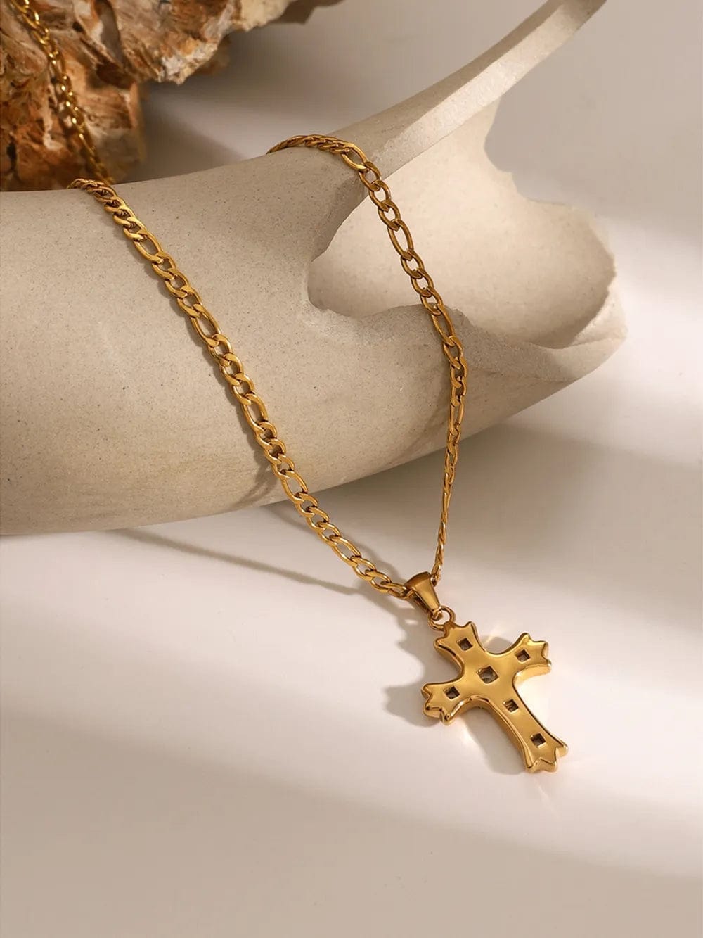 Radiant Grace Cross Necklace - Dear Ava