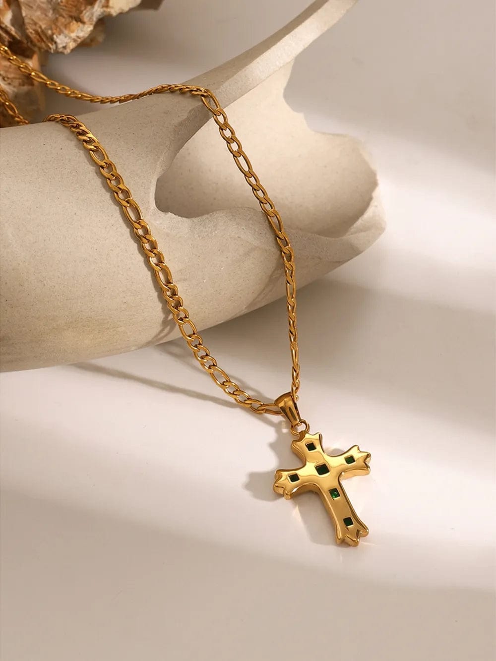 Radiant Grace Cross Necklace - Dear Ava