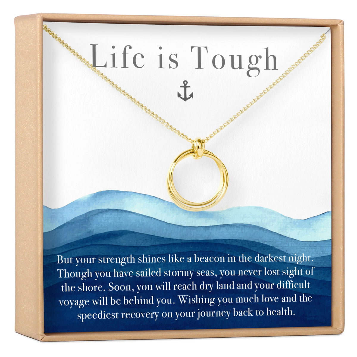 Recovery Linked Circles Necklace - Dear Ava