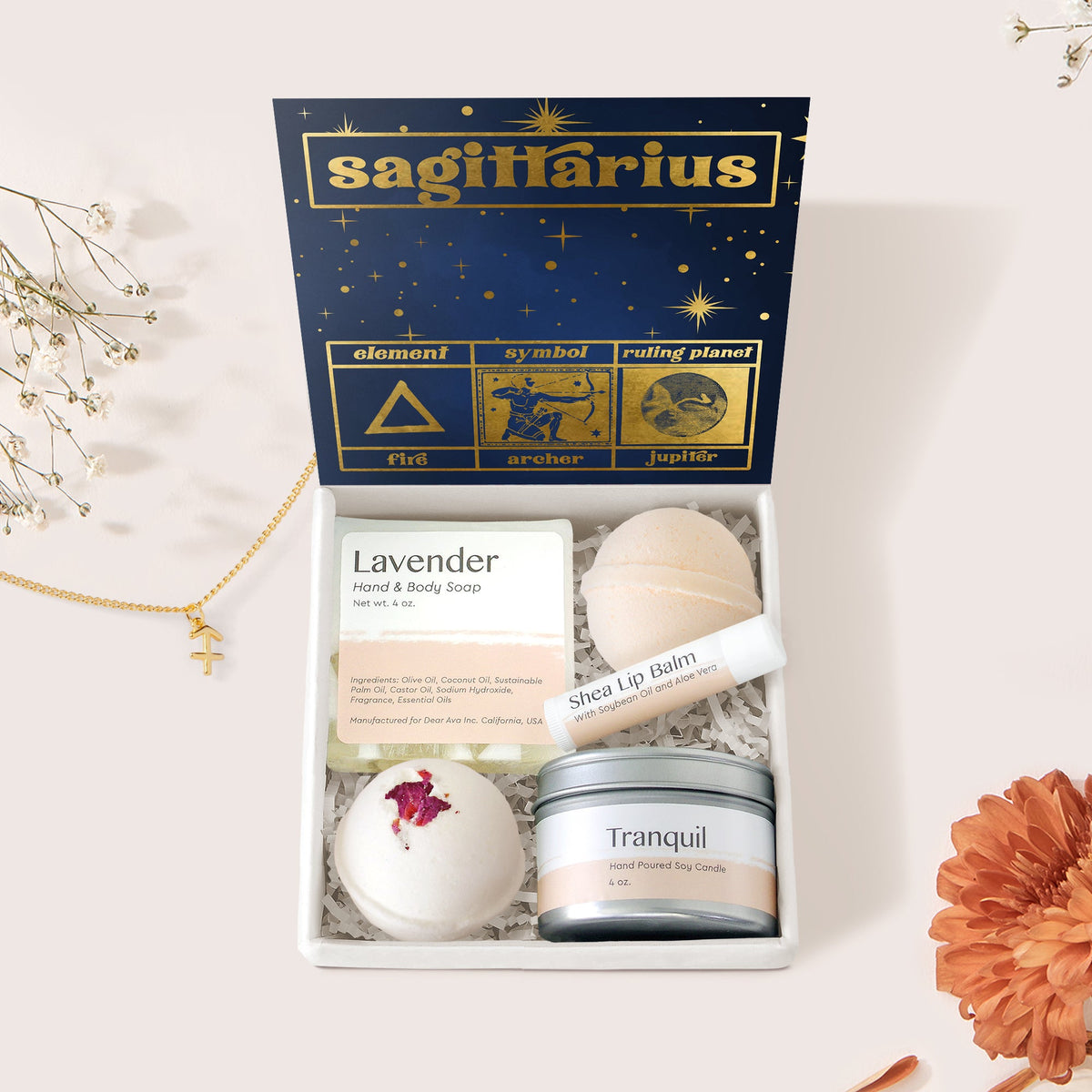 Sagittarius Zodiac Gift Box Set - Dear Ava