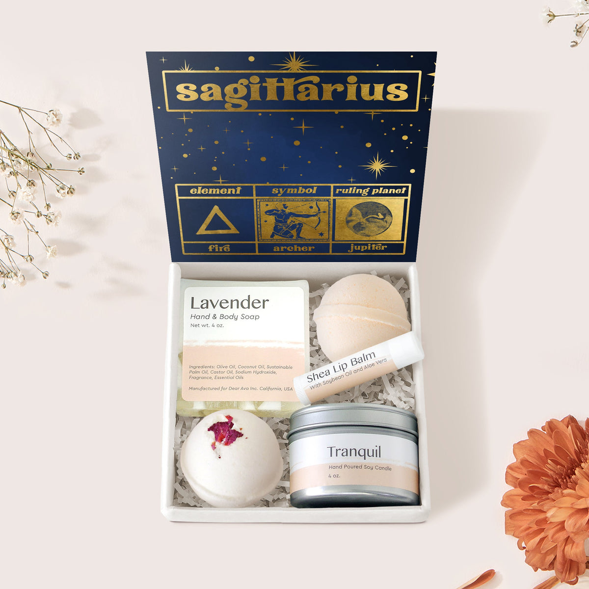 Sagittarius Zodiac Gift Box Set - Dear Ava