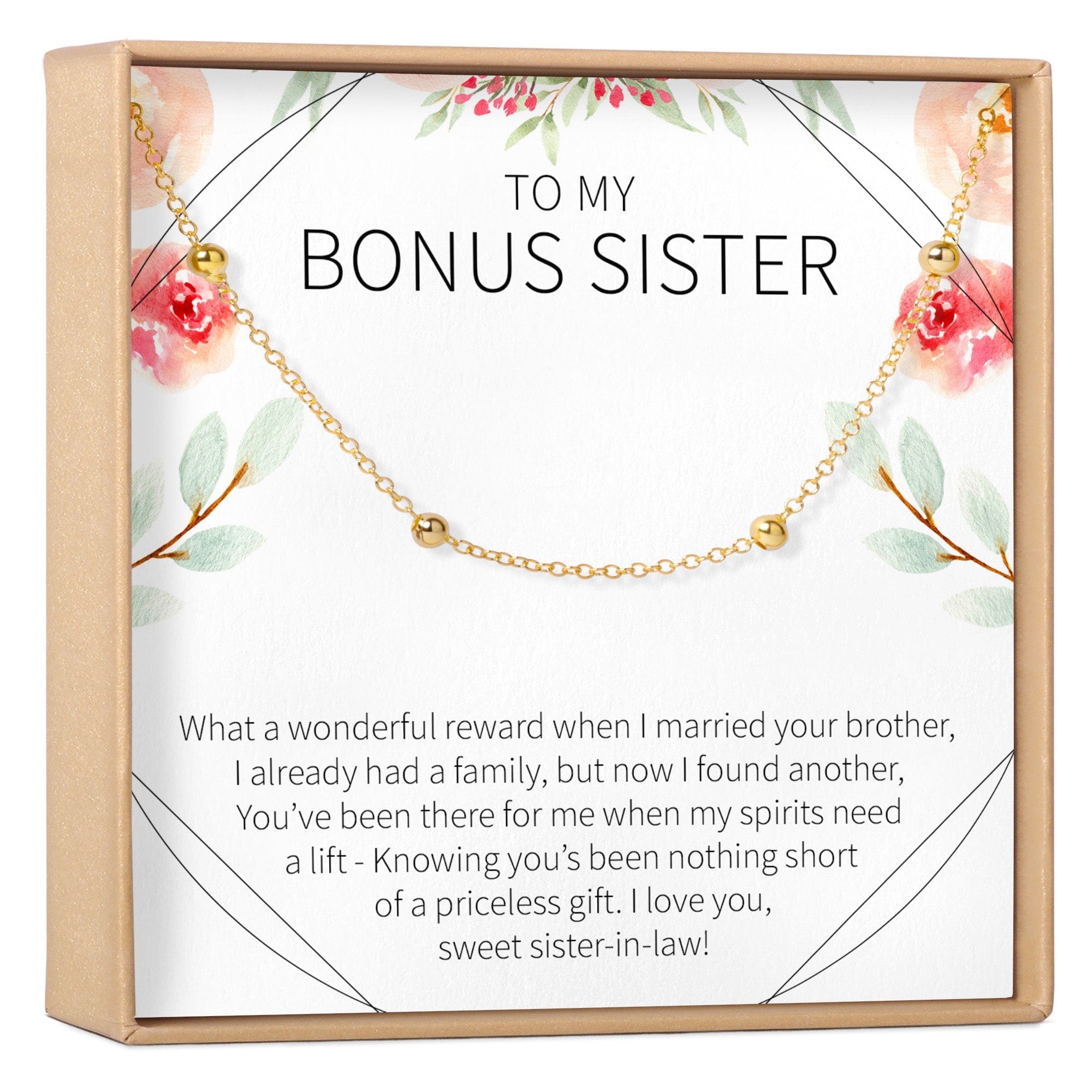 Sister-In-Law Gift Bracelet: Wedding Gift, Jewelry From Sister, Dot - Dear Ava
