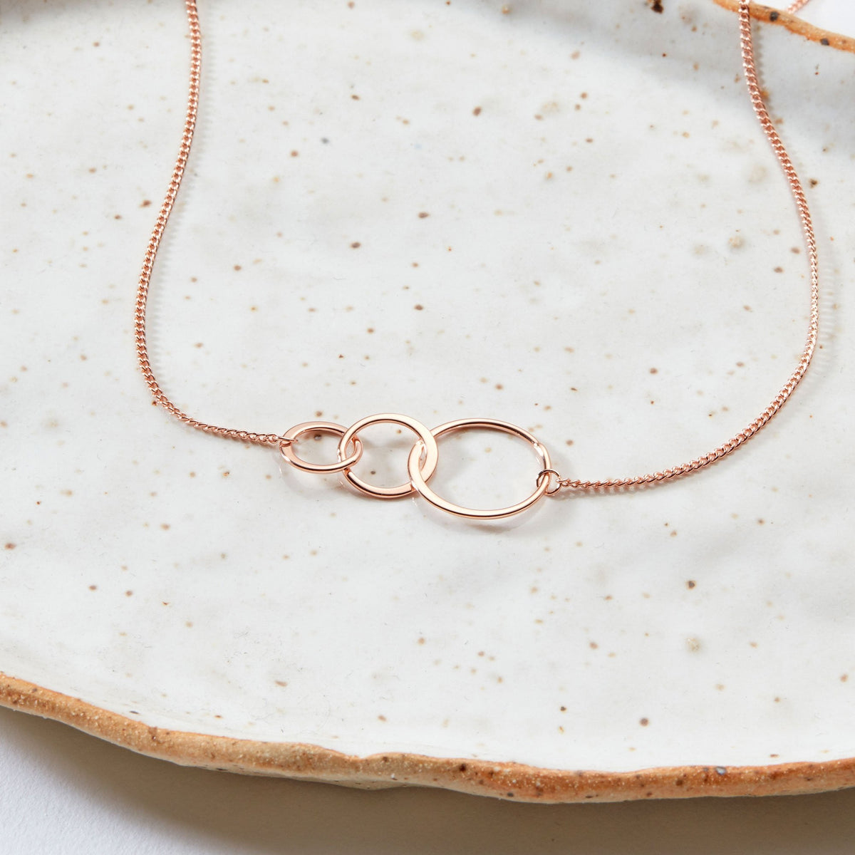 Sister of the Groom Triple Circles Necklace - Dear Ava