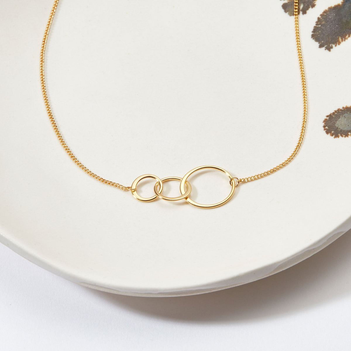 Sister of the Groom Triple Circles Necklace - Dear Ava