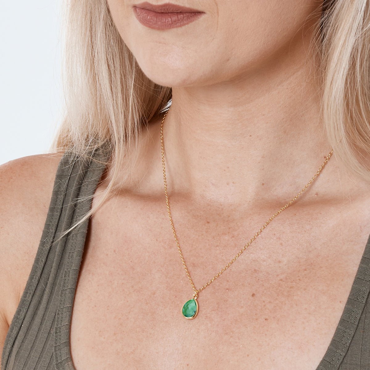 Soul Sisters August Birthstone Necklace - Dear Ava