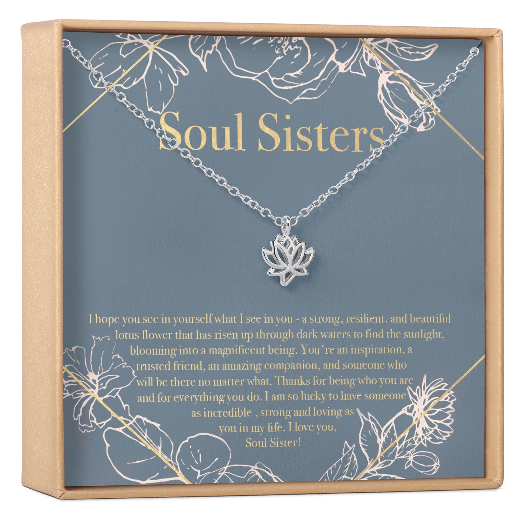 Sister Jewelry Soul Sister Jewellery Soul Sisters Lotus Necklace