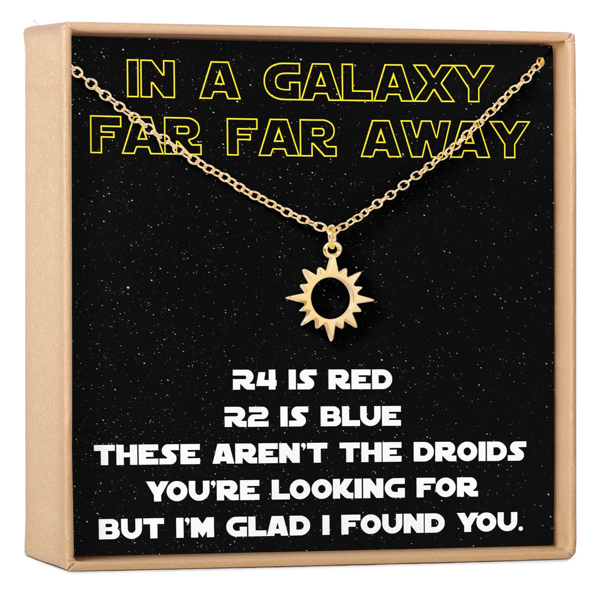 Space and Galaxy Sun Pendant Necklace - Dear Ava