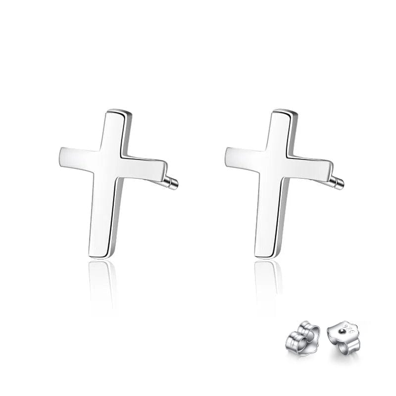 Sterling Silver Cross Earrings - Dear Ava