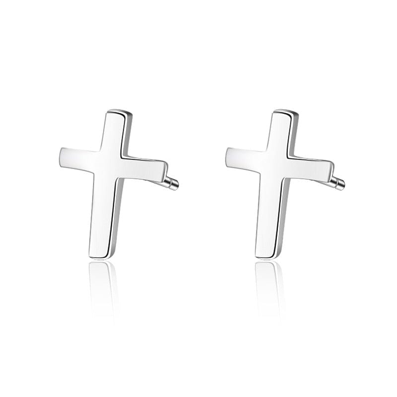 Sterling Silver Cross Earrings - Dear Ava