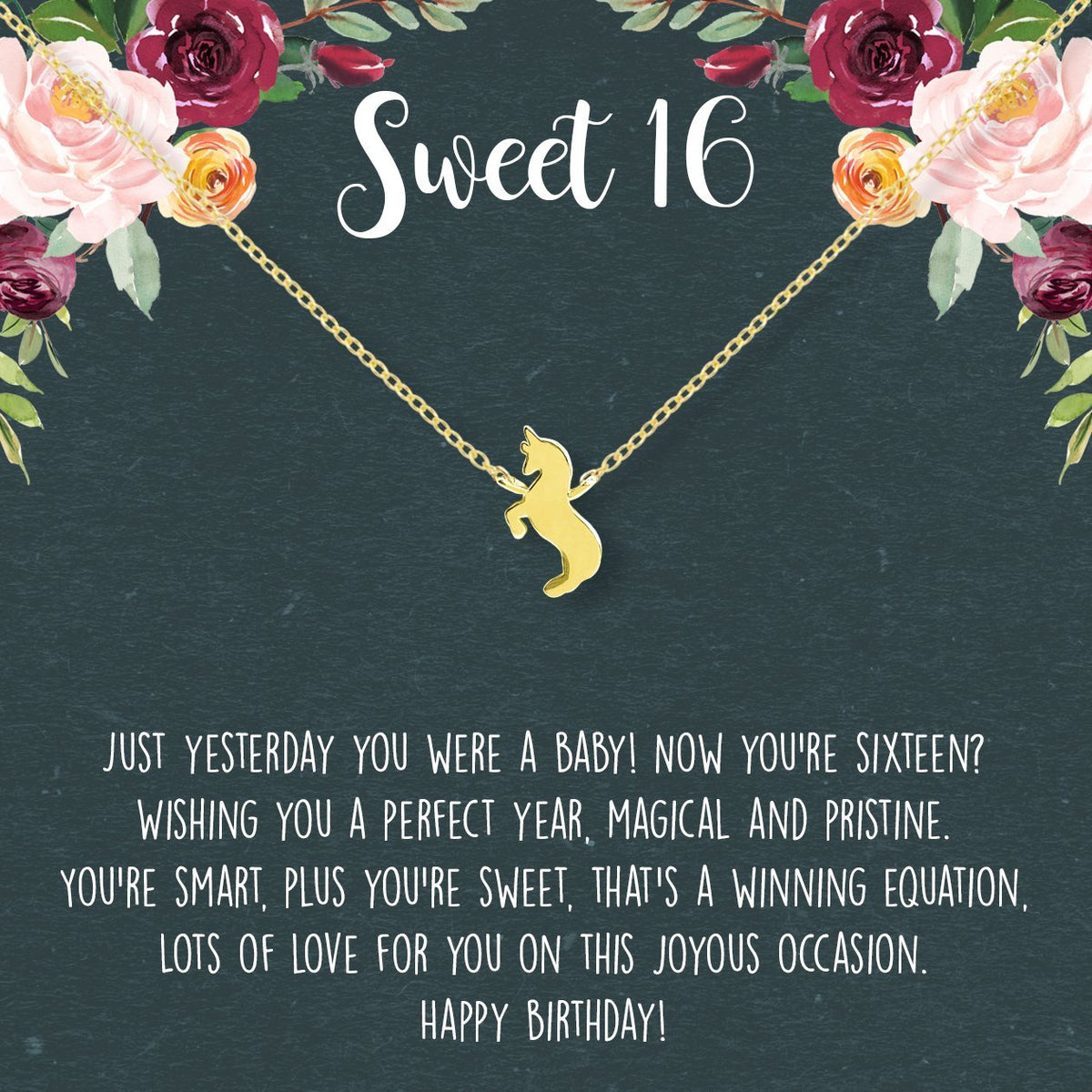 Sweet 16 Necklace - Dear Ava