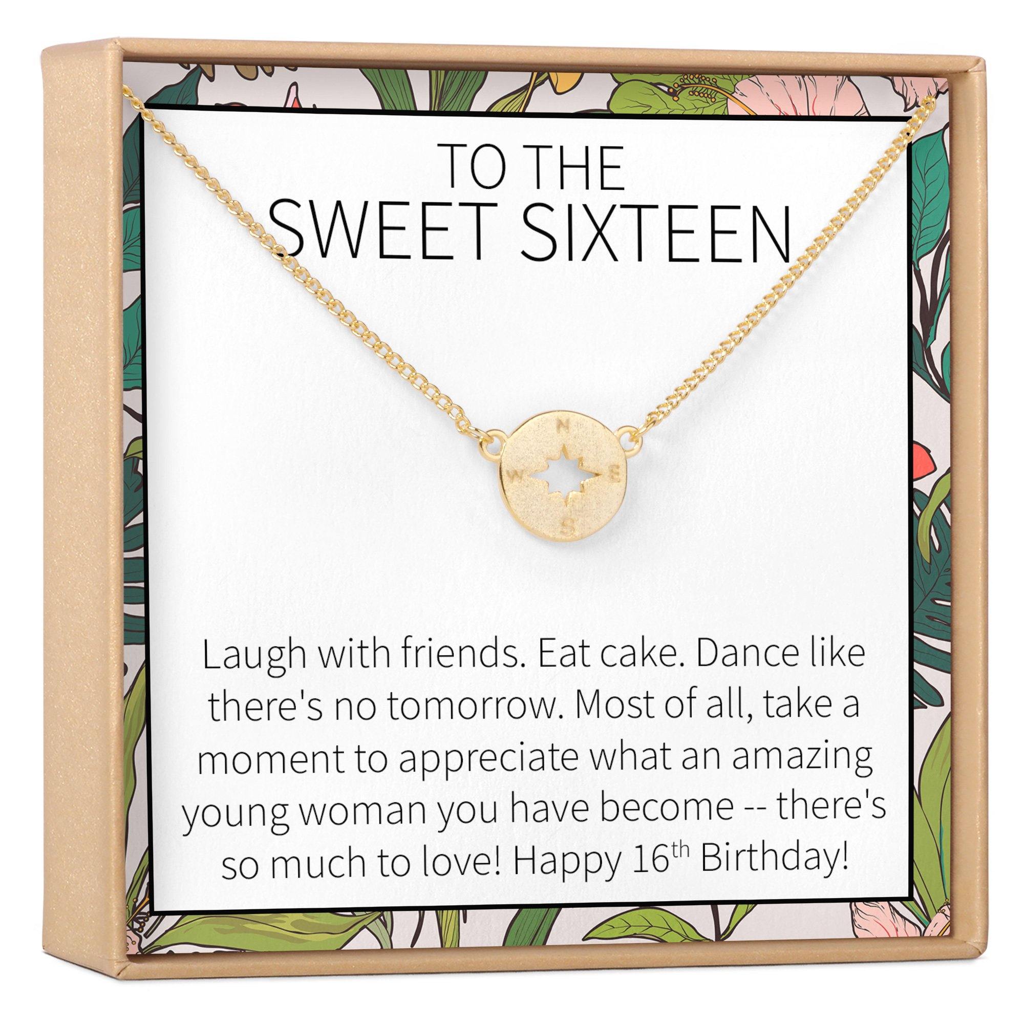 Sweet 16 Gift Necklace: Sweet Sixteen, 16th Birthday, Daughter