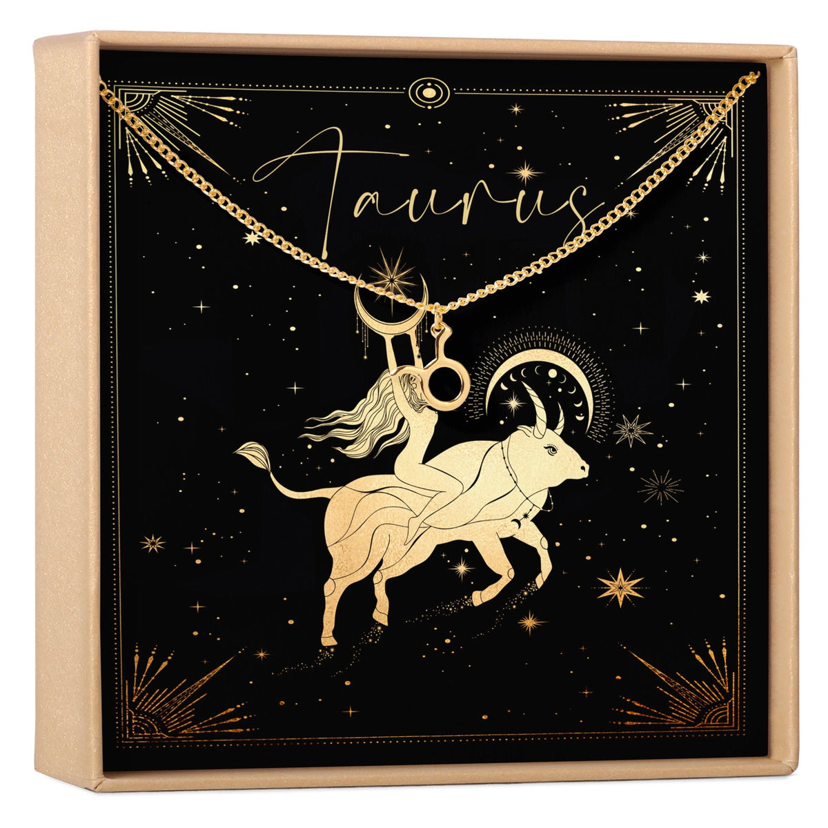 Taurus Zodiac Deity Necklace - Dear Ava