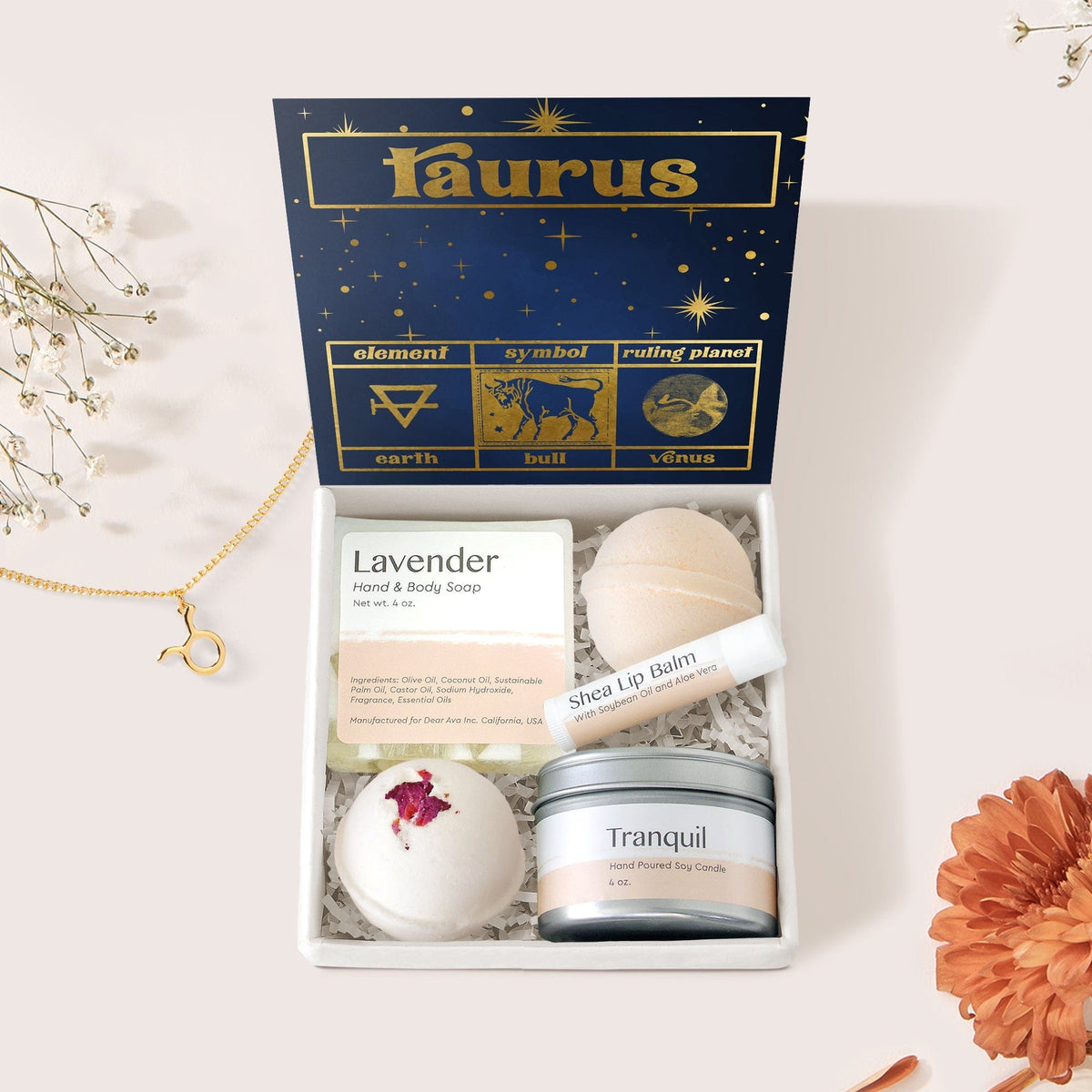 Taurus Zodiac Gift Box Set - Dear Ava