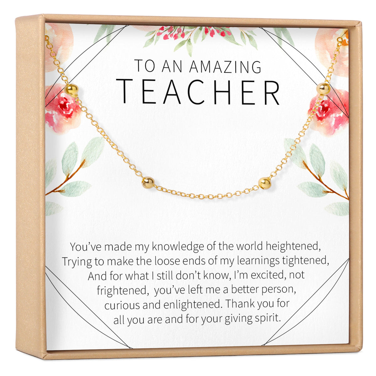 Teacher Bracelet - Dear Ava