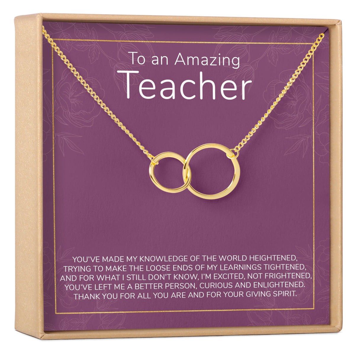 Teacher Necklace, Multiple Styles - Dear Ava