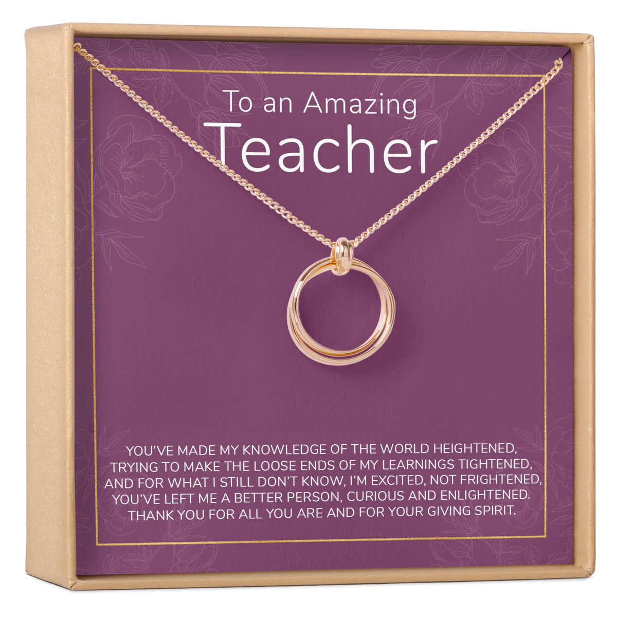 Teacher Necklace, Multiple Styles - Dear Ava