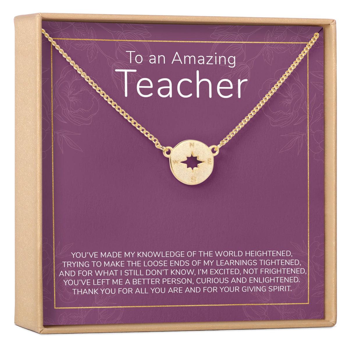 Teacher Necklace, Multiple Styles - Dear Ava