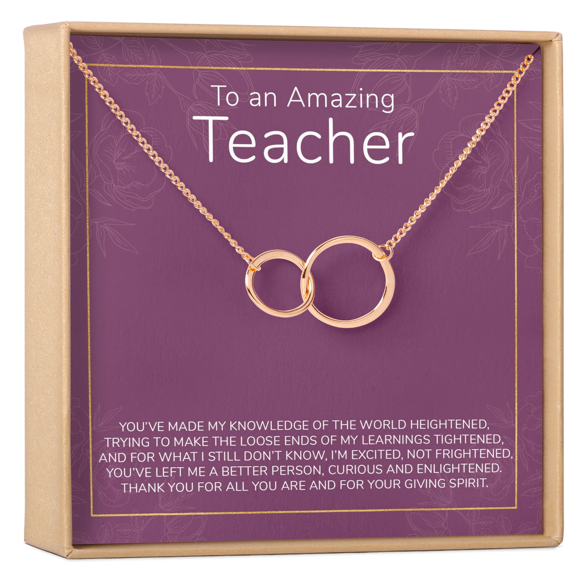 Teacher Necklace, Multiple Styles - Dear Ava