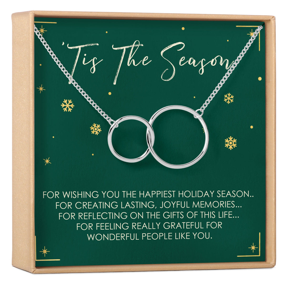 Tis the season Interlocking Circles Necklace - Dear Ava