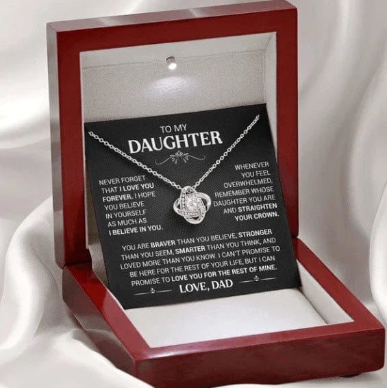 To My Daughter From Dad, Forever Love Necklace - Dear Ava