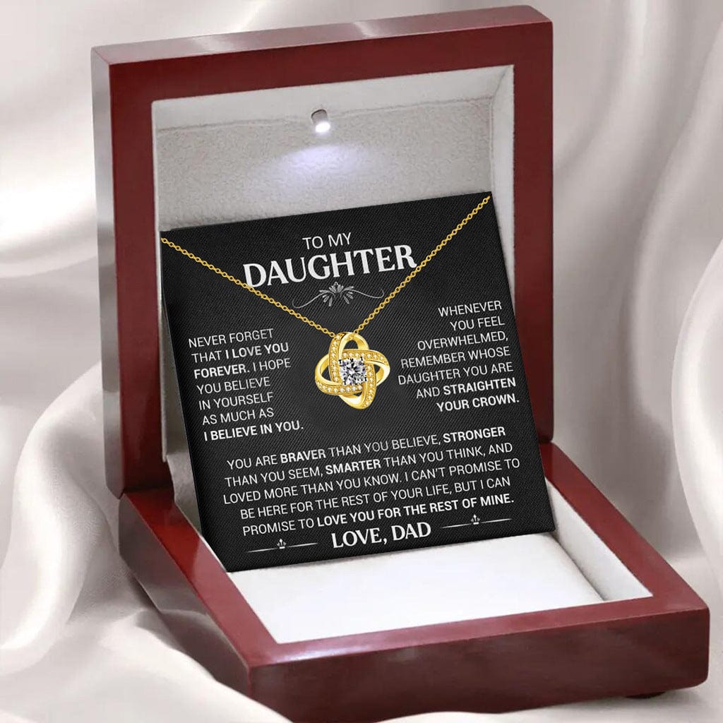 To My Daughter From Dad, Forever Love Necklace - Dear Ava