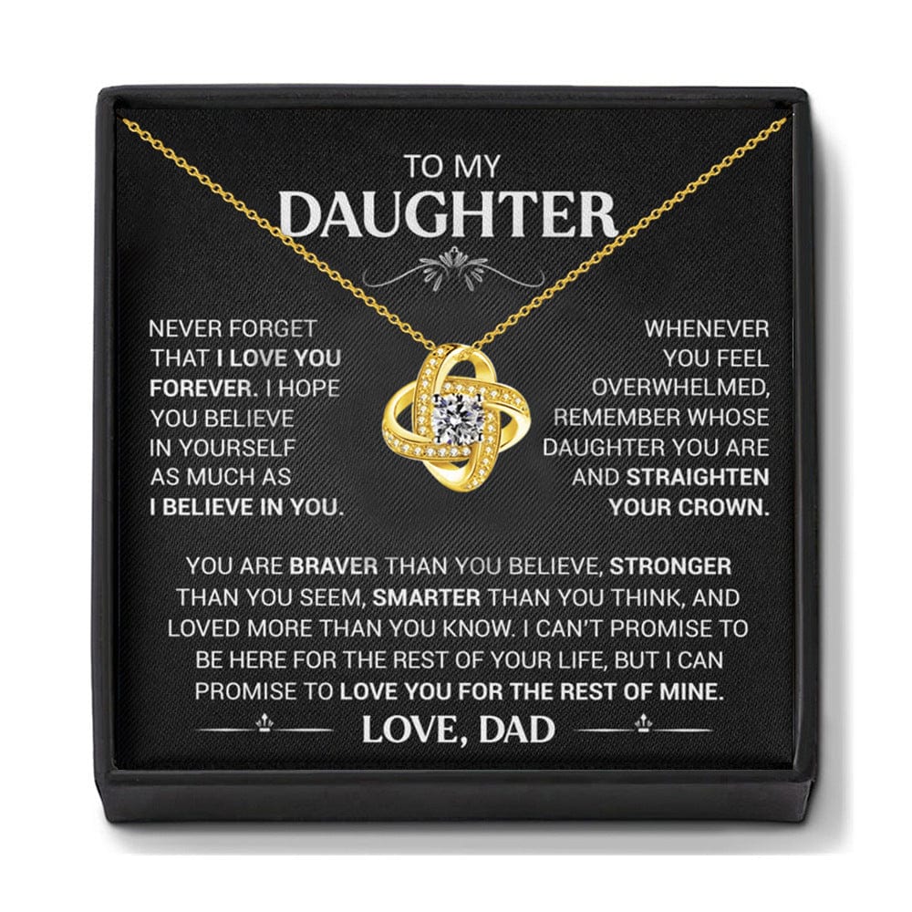 To My Daughter From Dad, Forever Love Necklace - Dear Ava