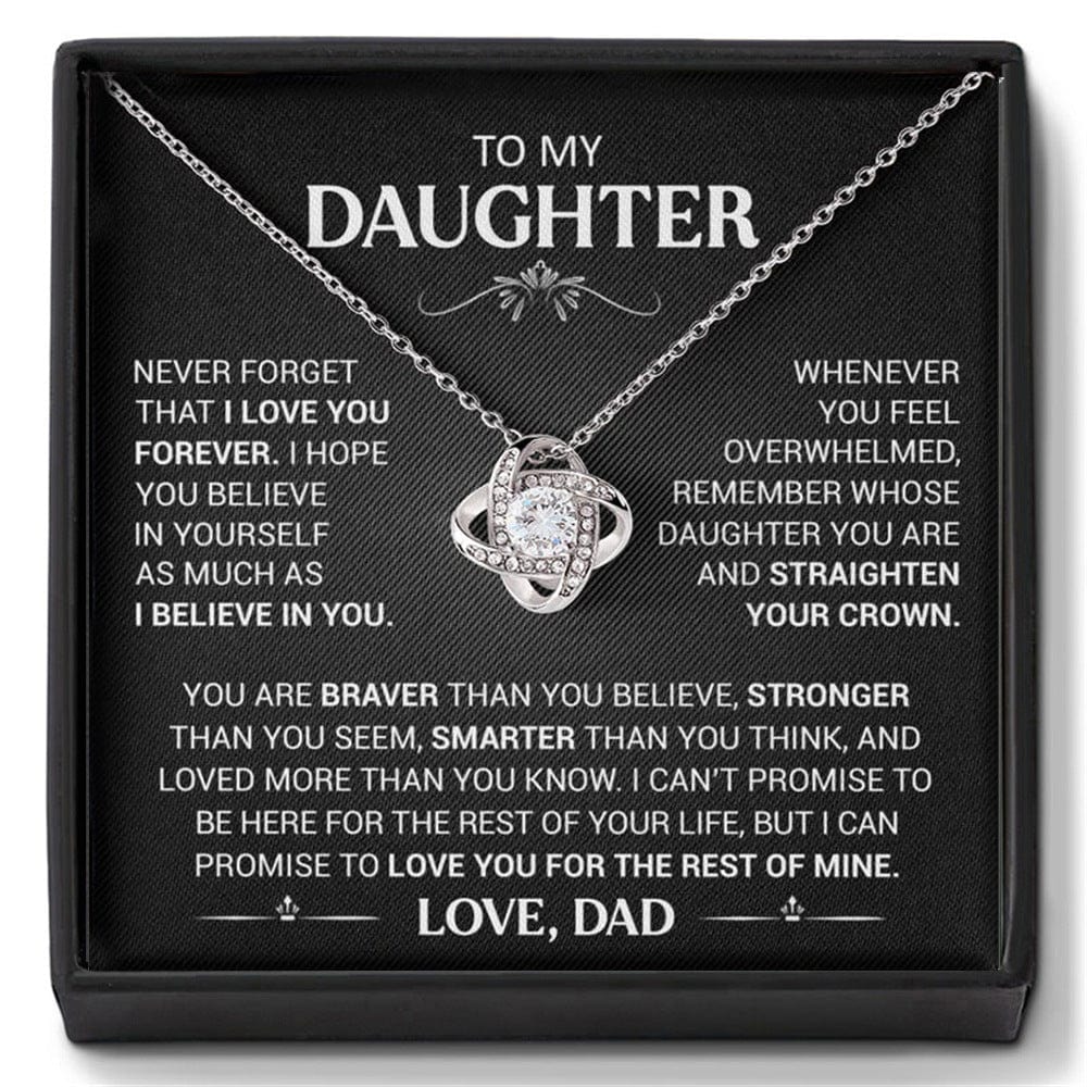 To My Daughter From Dad, Forever Love Necklace - Dear Ava