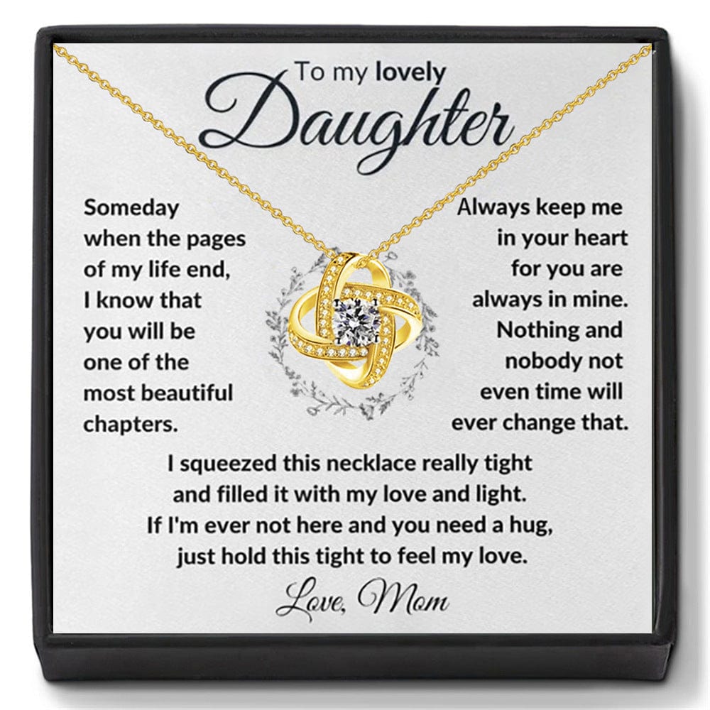 To My Daughter From Mom, Feel My Love Necklace - Dear Ava