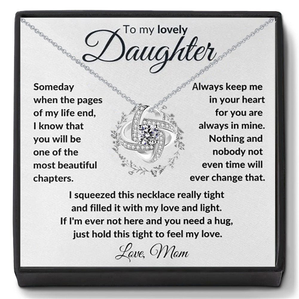 To My Daughter From Mom, Feel My Love Necklace - Dear Ava