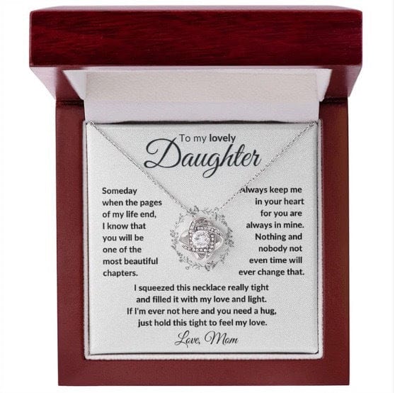 To My Daughter From Mom, Feel My Love Necklace - Dear Ava