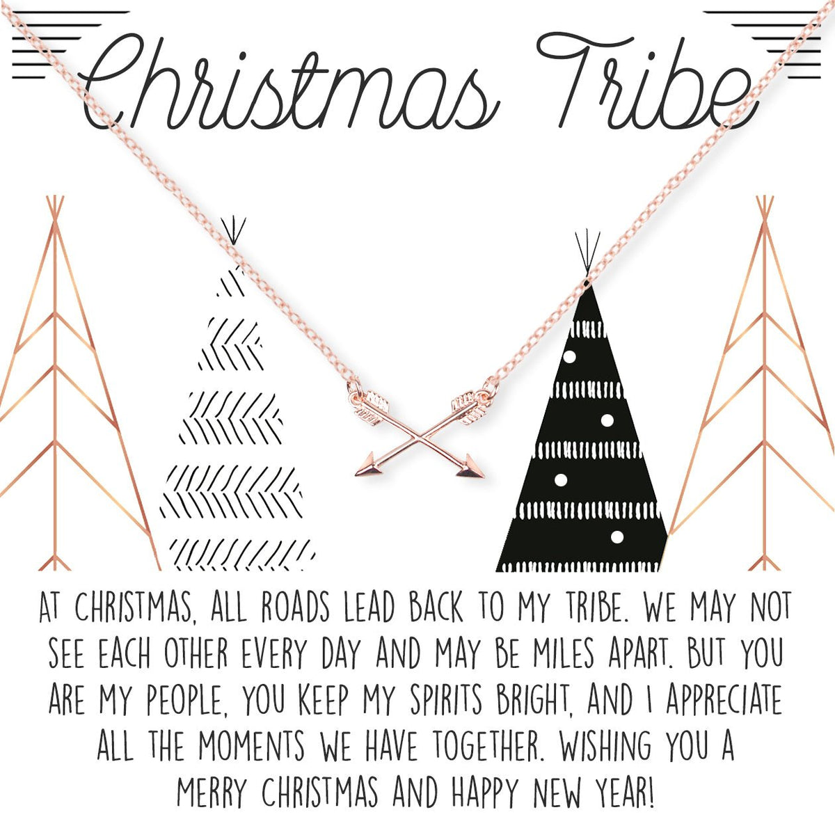 Tribe Christmas Arrows Necklace - Dear Ava