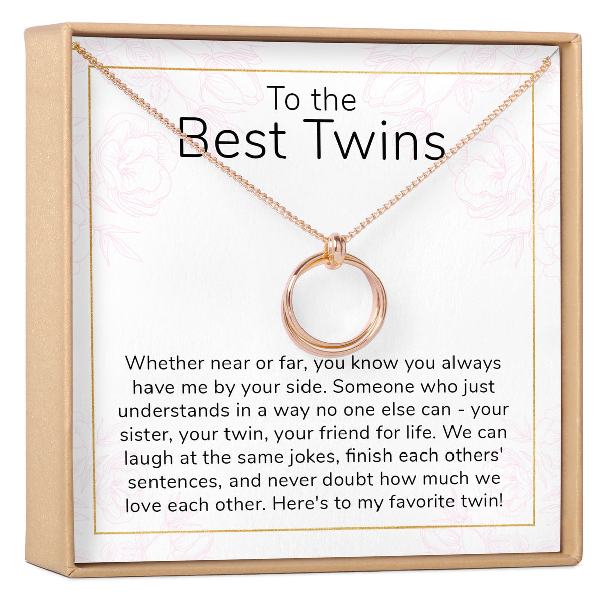 Twin Sister Gift Necklace - Dear Ava