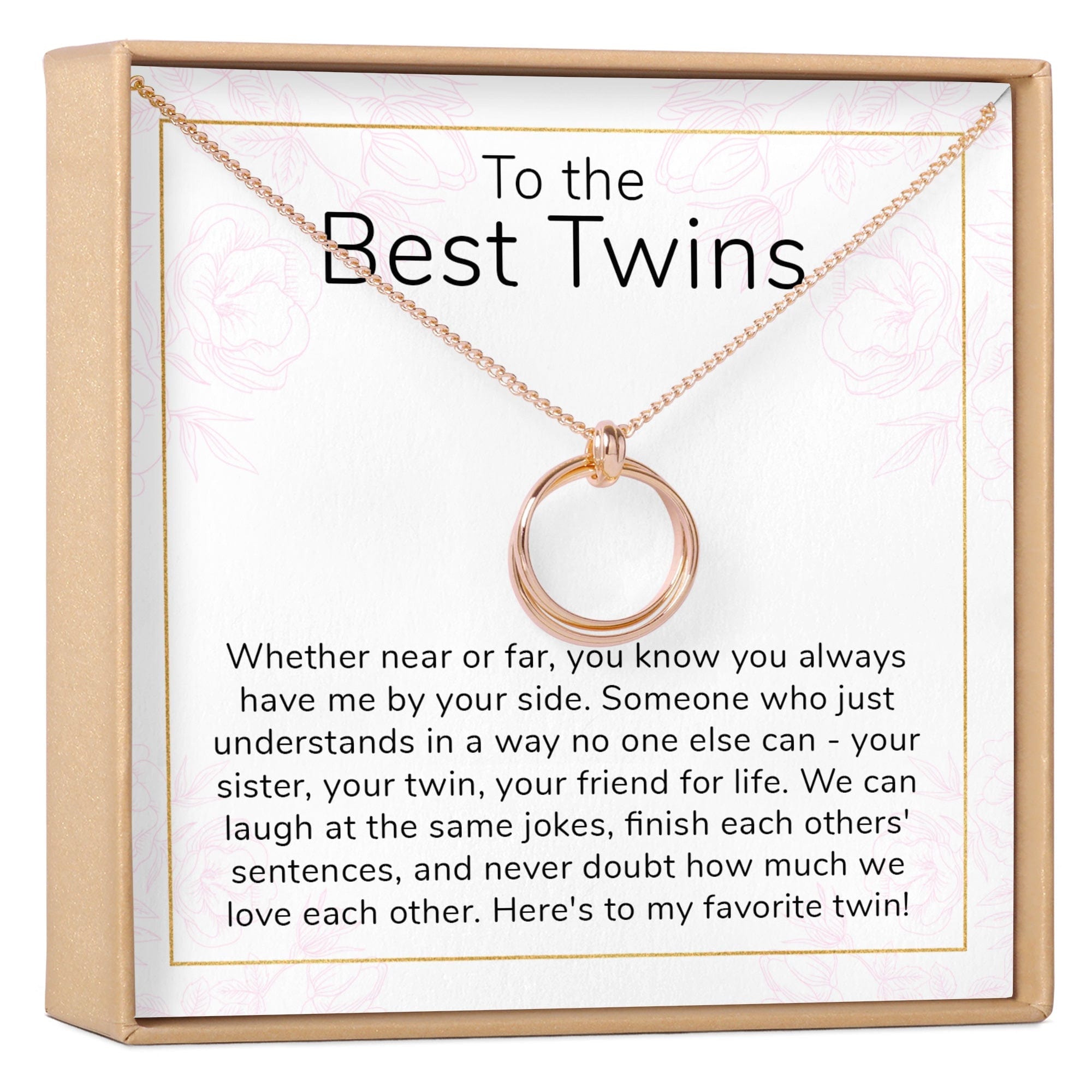 Twin Gift Necklace Perfect for twin birthdays, celebrations, or