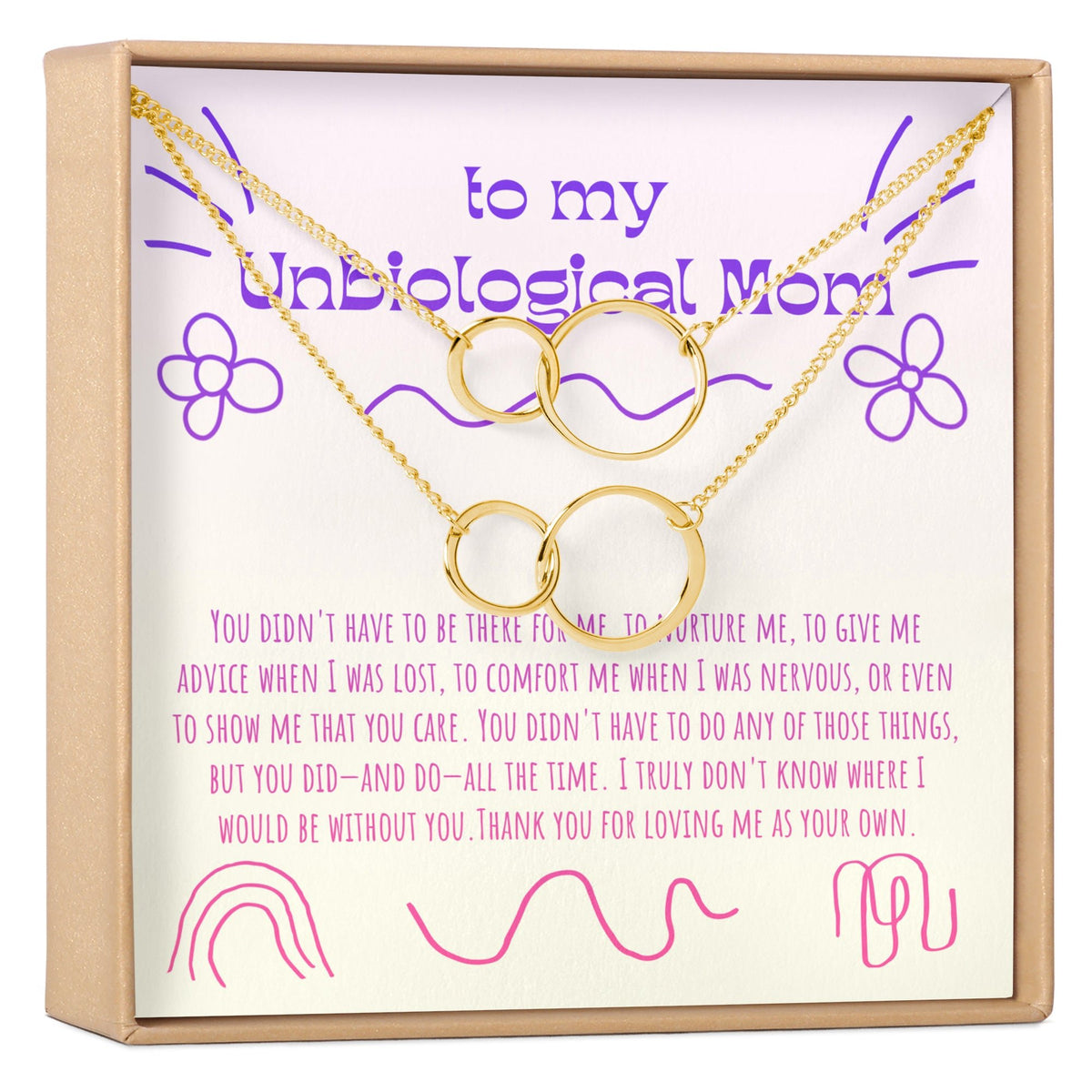 Unbiological Mom Necklace, Multiple Styles - Dear Ava