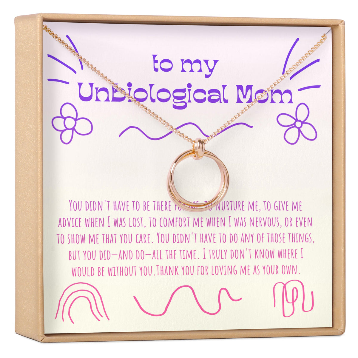 Unbiological Mom Necklace, Multiple Styles - Dear Ava