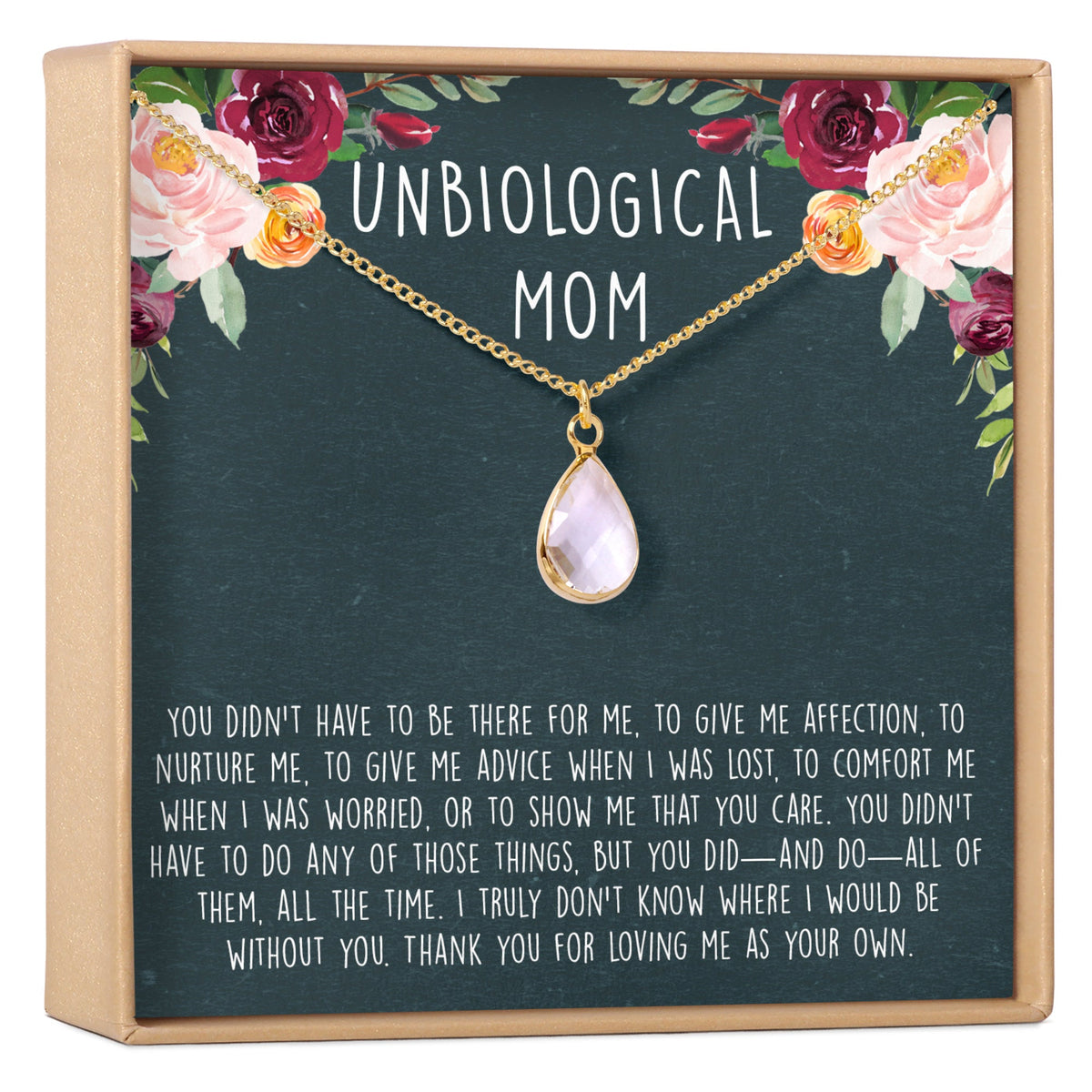 Unbiological Mom Necklace, Multiple Styles Necklace - Dear Ava