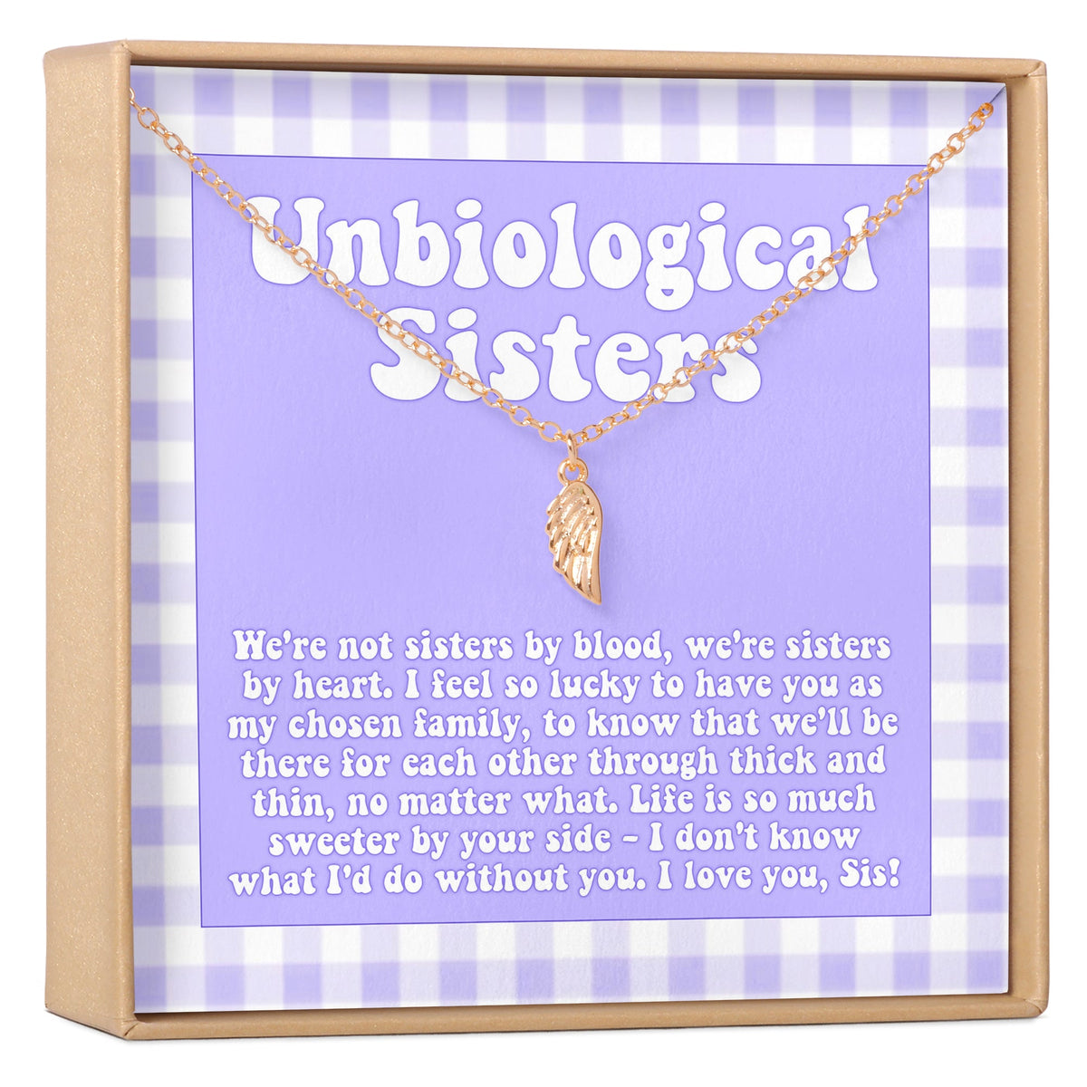 Unbiological Sisters Wing Necklace - Dear Ava