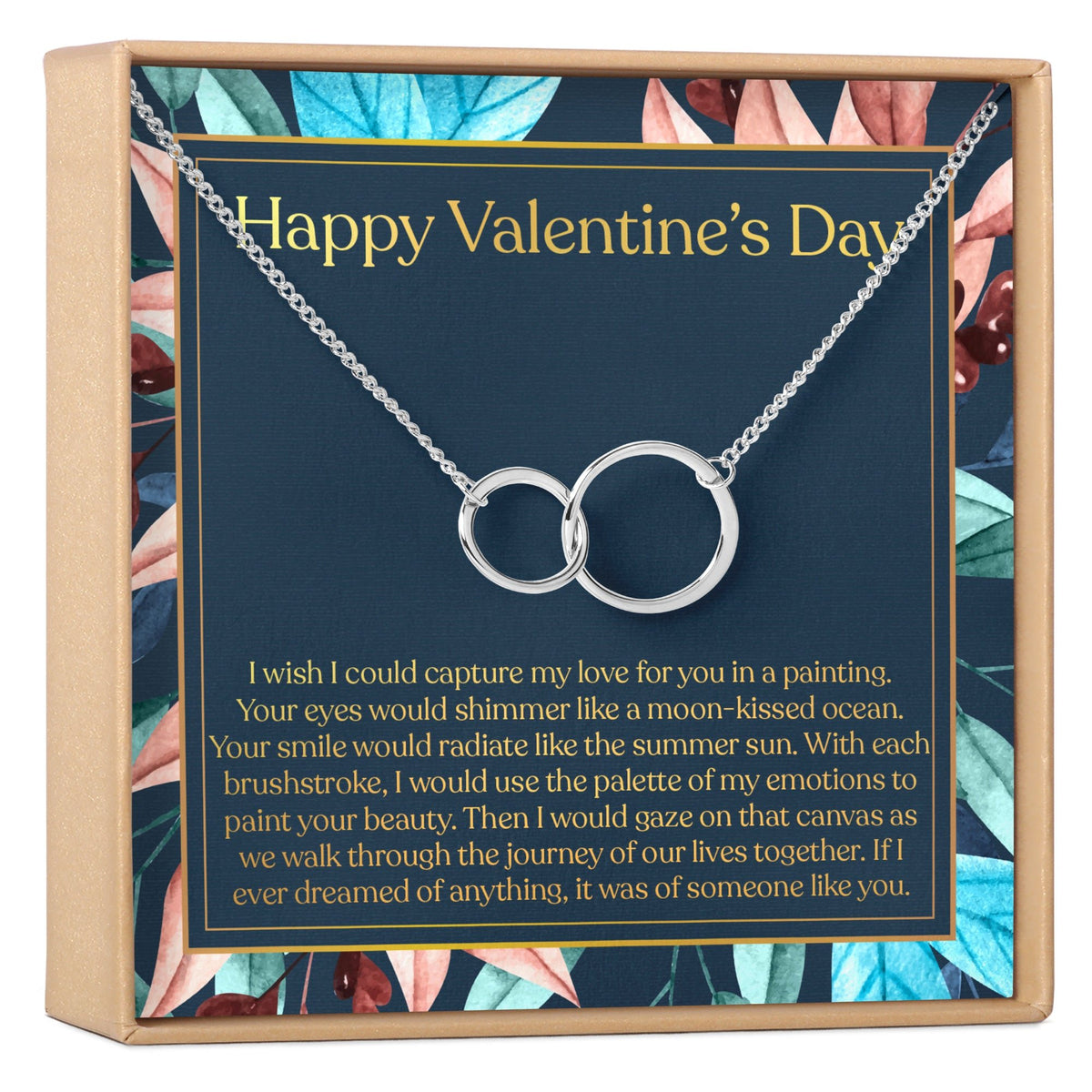 Valentine&#39;s Day Double Circles Necklace - Dear Ava