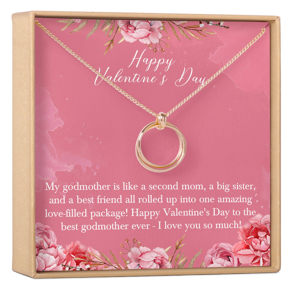 Valentine&#39;s Day Gift for Godmother Necklace - Dear Ava