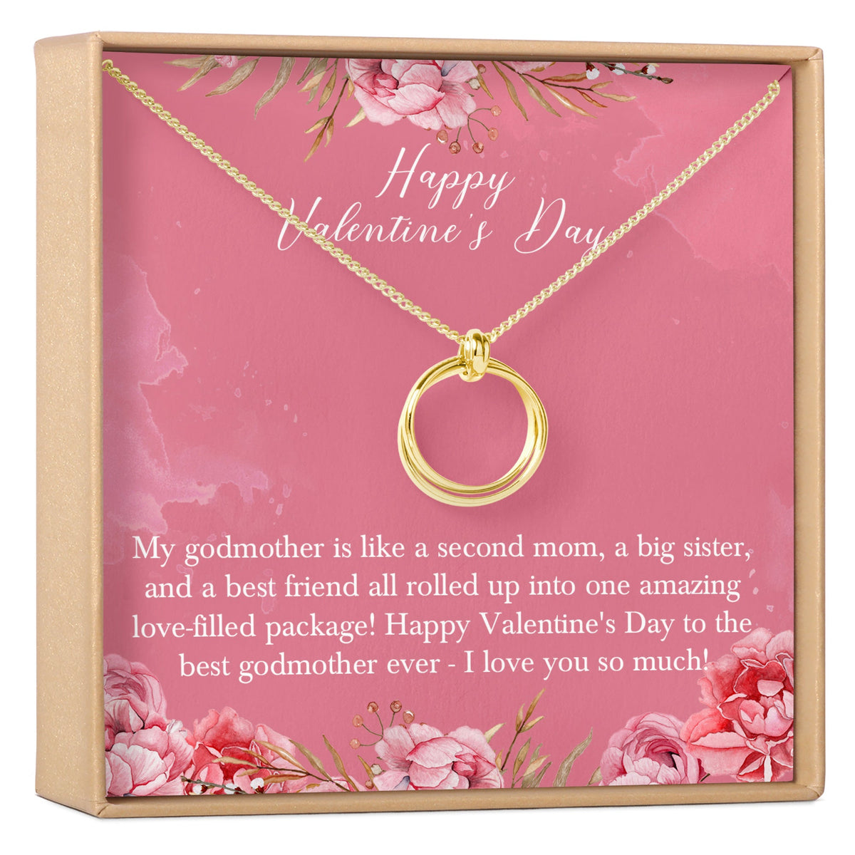 Valentine&#39;s Day Gift for Godmother Necklace - Dear Ava